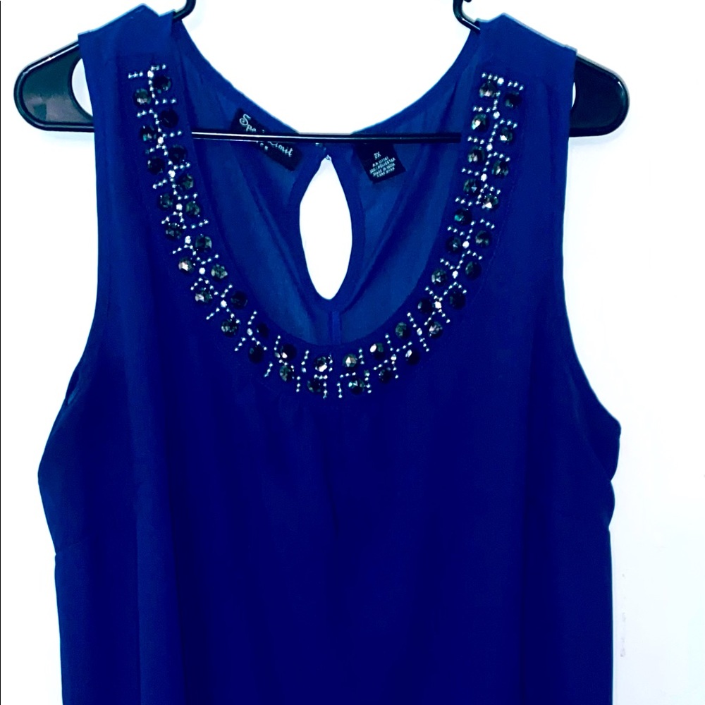 Dressy Blouses $15                              Blue is 2X Black is 3X